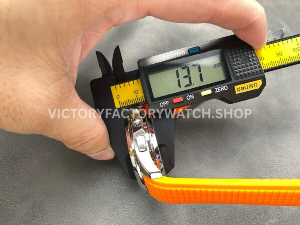 3K Factory Patek Philippe Aquanaut 5968A-001 42mm White Gold Orange Rubber Strap Arabic Numerals Black Dial