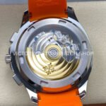 3K Factory Patek Philippe Aquanaut 5968A-001 42mm White Gold Orange Rubber Strap Arabic Numerals Black Dial
