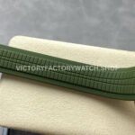 3K Factory Patek Philippe Aquanaut 5968g-010 42mm White Gold Green Rubber Strap Arabic Numerals Green Dial