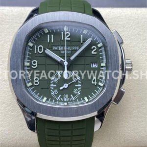 3K 5968G green dial Patek Aquanaut white gold