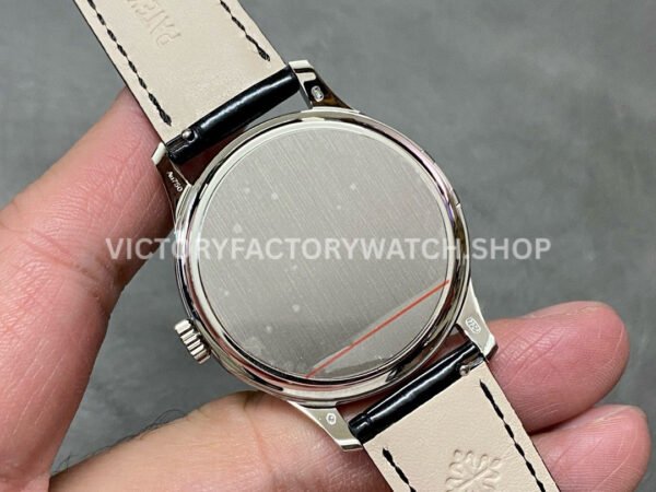 3K Factory Patek Philippe Calatrava 5227G-010 39mm White Gold Leather Strap Black Dial