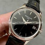 3K Factory Patek Philippe Calatrava 5227G-010 39mm White Gold Leather Strap Black Dial