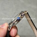 3K Factory Patek Philippe Calatrava 5227G-010 39mm White Gold Leather Strap Black Dial