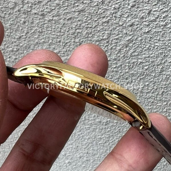 3K Factory Patek Philippe Calatrava 5227R-001 39mm Rose Gold Leather Strap Champagne Dial