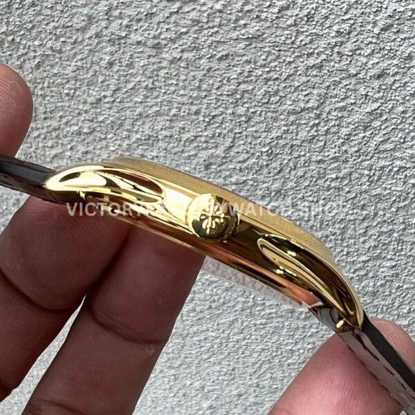 3K Factory Patek Philippe Calatrava 5227R-001 39mm Rose Gold Leather Strap Champagne Dial