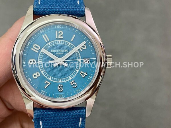 3K 6007A blue dial Patek Calatrava steel