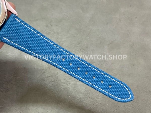 3K Factory Patek Philippe Calatrava 6007A-001 40mm Steel Leather Strap Arabic Numerals Blue Dial