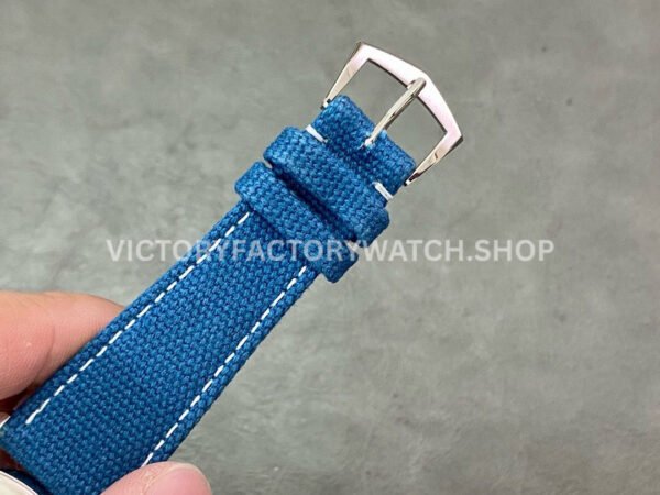 3K Factory Patek Philippe Calatrava 6007A-001 40mm Steel Leather Strap Arabic Numerals Blue Dial