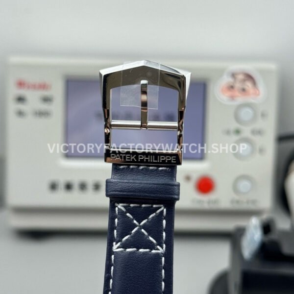 3K Factory Patek Philippe Calatrava Pilot Travel Time 5524G-001 42mm White Gold Blue Dial