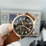 3K Factory Patek Philippe Calatrava Pilot Travel Time 5524R-001 Rose Gold Brown Dial (7) 3K Factory Patek Philippe Calatrava Pilot Travel Time 5524R-001 42mm Rose Gold Brown Dial
