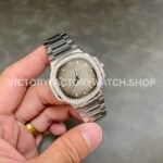 3K Factory Patek Philippe Nautilus 35.2mm 7118-1200A-011 Diamond Bezel Grey Dial