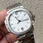 3K Factory Patek Philippe Nautilus 35.2mm 7118-1A-010 White Dial (1) 3K Factory Patek Philippe Nautilus 35.2mm 7118-1A-010 White Dial