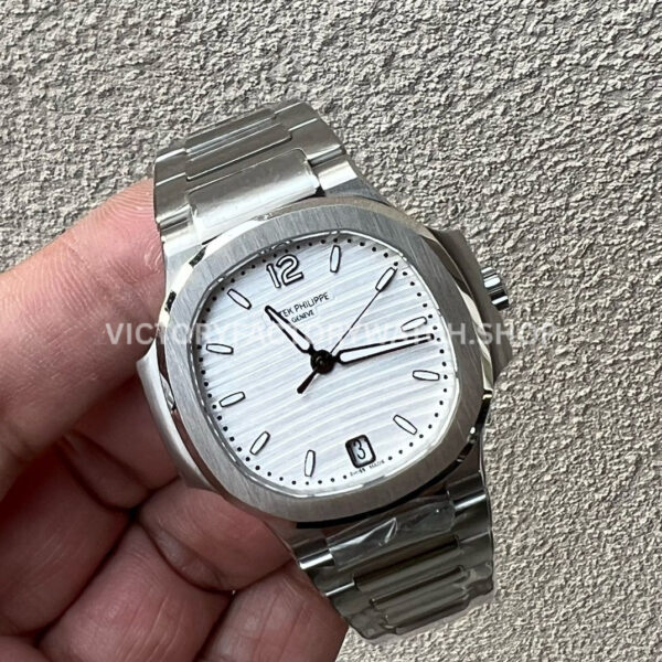 3K Factory Patek Philippe Nautilus 35.2mm 7118-1A-010 White Dial (3) 3K Factory Patek Philippe Nautilus 35.2mm 7118-1A-010 White Dial
