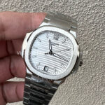 3K Factory Patek Philippe Nautilus 35.2mm 7118-1A-010 White Dial (9) 3K Factory Patek Philippe Nautilus 35.2mm 7118-1A-010 White Dial
