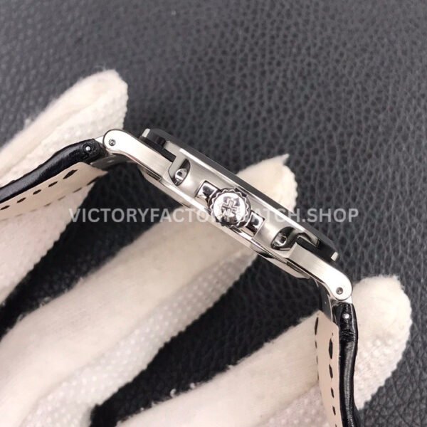 3K Factory Patek Philippe Nautilus 5711G-001 40mm White Gold Leather Dark Gray Dial