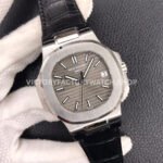 3K Factory Patek Philippe Nautilus 5711G-001 40mm White Gold Leather Dark Gray Dial