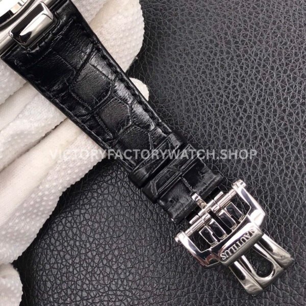 3K Factory Patek Philippe Nautilus 5711G-001 40mm White Gold Leather Dark Gray Dial