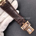 3K Factory Patek Philippe Nautilus 5711R 40mm Rose Gold Leather Dark Gray Dial