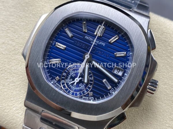 3K Factory Patek Philippe Nautilus 59761G-001 40.5mm White Gold Blue Dial (6) 3K Factory Patek Philippe Nautilus 5976/1G-001 40.5mm White Gold Blue Dial