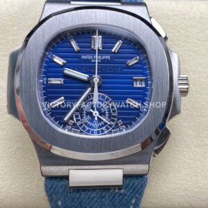 3K 5976 1G blue dial leather strap Nautilus