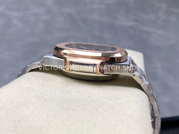 3K Factory Patek Philippe Nautilus 5980-1AR-001 40.5mm Half Rose Gold Blue Dial