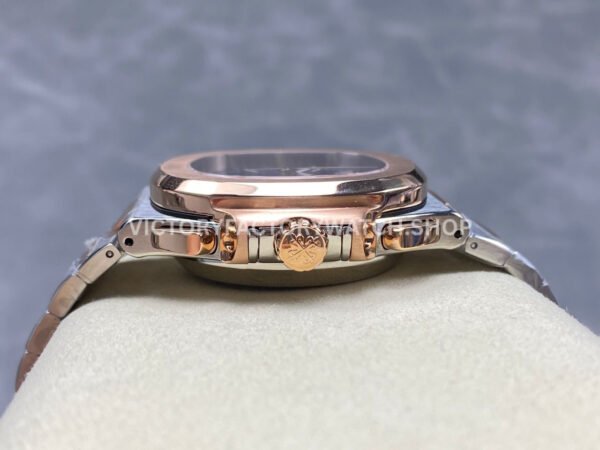 3K Factory Patek Philippe Nautilus 5980-1AR-001 40.5mm Half Rose Gold Blue Dial