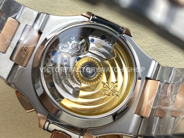 3K Factory Patek Philippe Nautilus 5980-1AR-001 40.5mm Half Rose Gold Blue Dial
