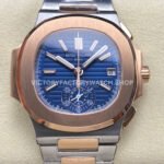 3K 5980 1AR blue dial two tone Nautilus