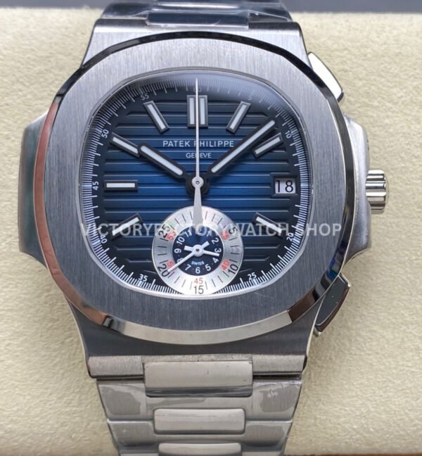3K 5980 1A blue dial Patek Nautilus steel bracelet