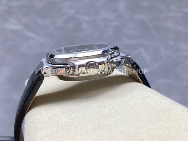 3K Factory Patek Philippe Nautilus 59801A-001 40.5mm Leather Strap Blue Dial (1) 3K Factory Patek Philippe Nautilus 5980/1A-001 40.5mm Leather Strap Blue Dial