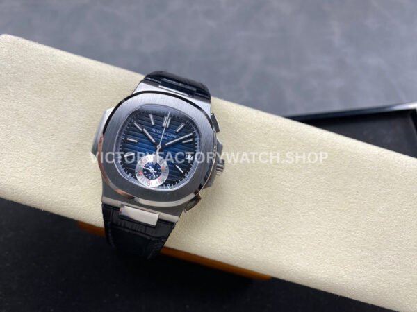 3K Factory Patek Philippe Nautilus 59801A-001 40.5mm Leather Strap Blue Dial (3) 3K Factory Patek Philippe Nautilus 5980/1A-001 40.5mm Leather Strap Blue Dial