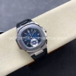 3K Factory Patek Philippe Nautilus 59801A-001 40.5mm Leather Strap Blue Dial (4) 3K Factory Patek Philippe Nautilus 5980/1A-001 40.5mm Leather Strap Blue Dial