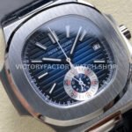3K Factory Patek Philippe Nautilus 59801A-001 40.5mm Leather Strap Blue Dial (6) 3K Factory Patek Philippe Nautilus 5980/1A-001 40.5mm Leather Strap Blue Dial