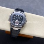 3K Factory Patek Philippe Nautilus 59801A-014 40.5mm Leather Strap Black Dial (1) 3K Factory Patek Philippe Nautilus 5980/1A-014 40.5mm Leather Strap Black Dial