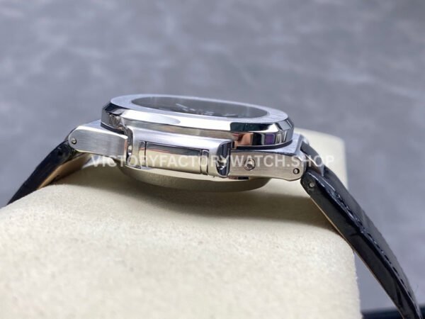 3K Factory Patek Philippe Nautilus 59801A-014 40.5mm Leather Strap Black Dial (2) 3K Factory Patek Philippe Nautilus 5980/1A-014 40.5mm Leather Strap Black Dial
