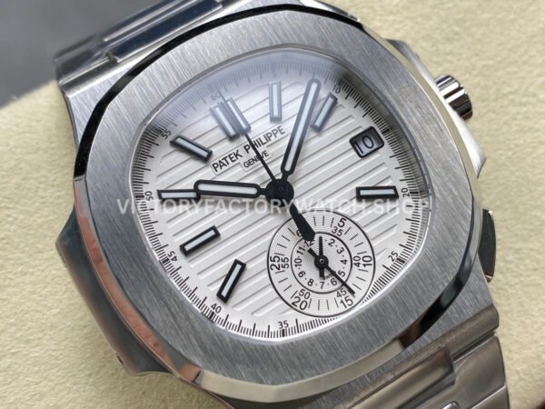 3K Factory Patek Philippe Nautilus 5980/1A-019 40.5mm Full Steel White Dial
