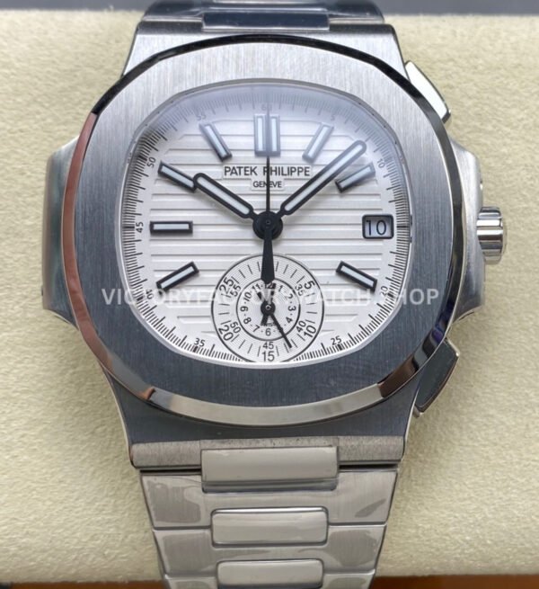 3K 5980 1A white dial Patek Nautilus full steel
