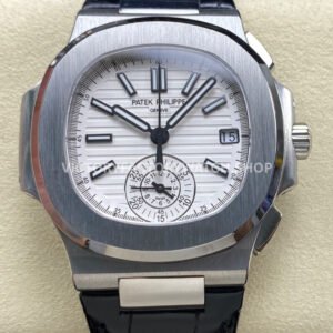 3K 5980 1A white dial Patek Nautilus strap