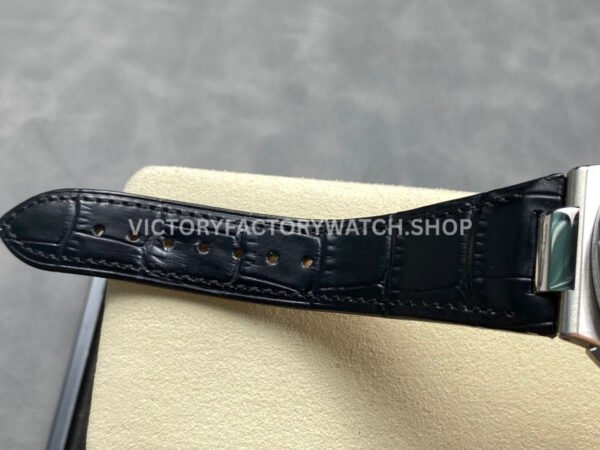 3K Factory Patek Philippe Nautilus 59801A-019 40.5mm Leather Strap White Dial (9) 3K Factory Patek Philippe Nautilus 5980/1A-019 40.5mm Leather Strap White Dial