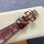 3K Factory Patek Philippe Nautilus 5980/1AR-0001 40.5mm Leather Strap Half Rose Gold Blue Dial