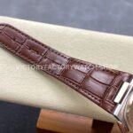 3K Factory Patek Philippe Nautilus 5980/1AR-0001 40.5mm Leather Strap Half Rose Gold Blue Dial