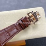 3K Factory Patek Philippe Nautilus 5980/1R-001 40.5mm Leather Strap Rose Gold Black Dial