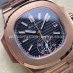 3K Factory Patek Philippe Nautilus 5980/1R-001 40.5mm Rose Gold Black Dial