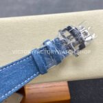 3K Factory Patek Philippe Nautilus 5980/60G-001 40.5mm Calf Skin Strap White Gold Blue-Gray Dial