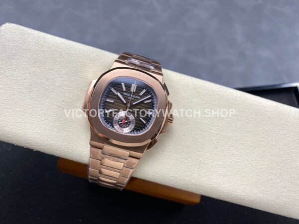 3K Factory Patek Philippe Nautilus 5980R-001 40.5mm Rose Gold Brown Dial (2) 3K Factory Patek Philippe Nautilus 5980R-001 40.5mm Rose Gold Brown Dial