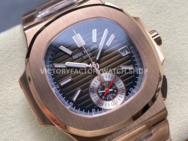 3K Factory Patek Philippe Nautilus 5980R-001 40.5mm Rose Gold Brown Dial (7) 3K Factory Patek Philippe Nautilus 5980R-001 40.5mm Rose Gold Brown Dial