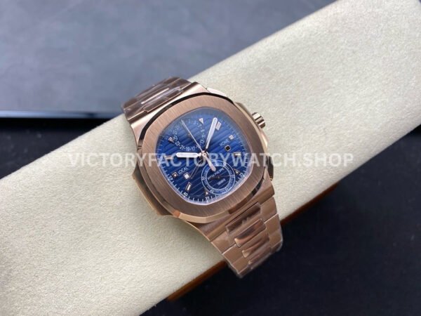 3K Factory Patek Philippe Nautilus 5990/1R-001 40.5mm Full Rose Gold Blue Dial