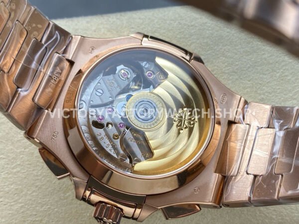 3K Factory Patek Philippe Nautilus 5990/1R-001 40.5mm Full Rose Gold Blue Dial