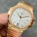 3K Factory Patek Philippe Nautilus 7118/1R-001 Rose Gold Silver Dial