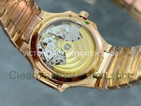 3K Factory Patek Philippe Nautilus 7118/1R-001 Rose Gold Silver Dial